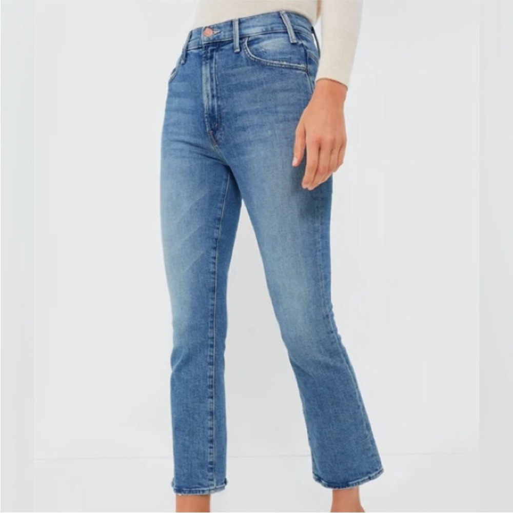 MOTHER Straight Leg Blue Jeans